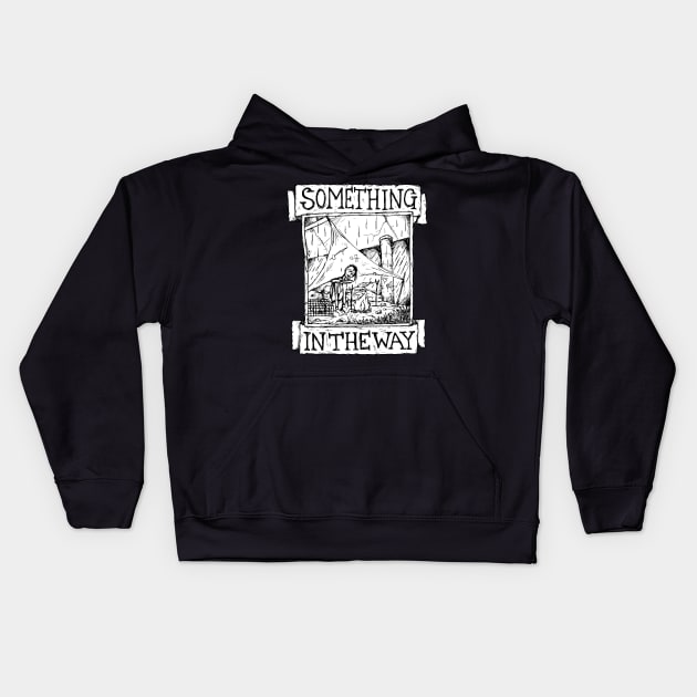 Something in the way - Nirvana - Illustrated Lyrics Kids Hoodie by bangart